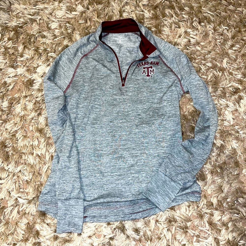 3/4 zip-up, Dri-Fit Texas Aggies top- size M